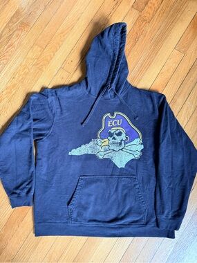 ECU Pirates Black Graphic Hoodie